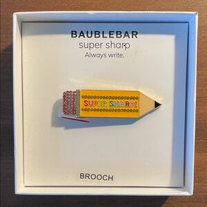 BaubleBar Yellow and Pink Pencil Brooch